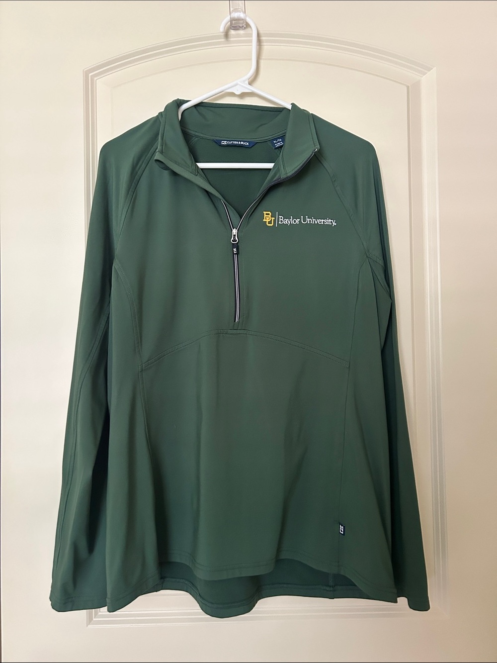 Cutter & Buck Baylor University Green Quarter-Zip Pullover